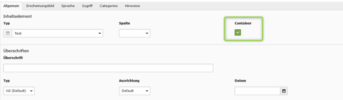 Wo der Containerhaken gesetzt wird